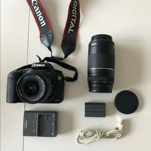 Canon EOS 20D & TWO Lenses - EF 75-300mm & 18-55mm